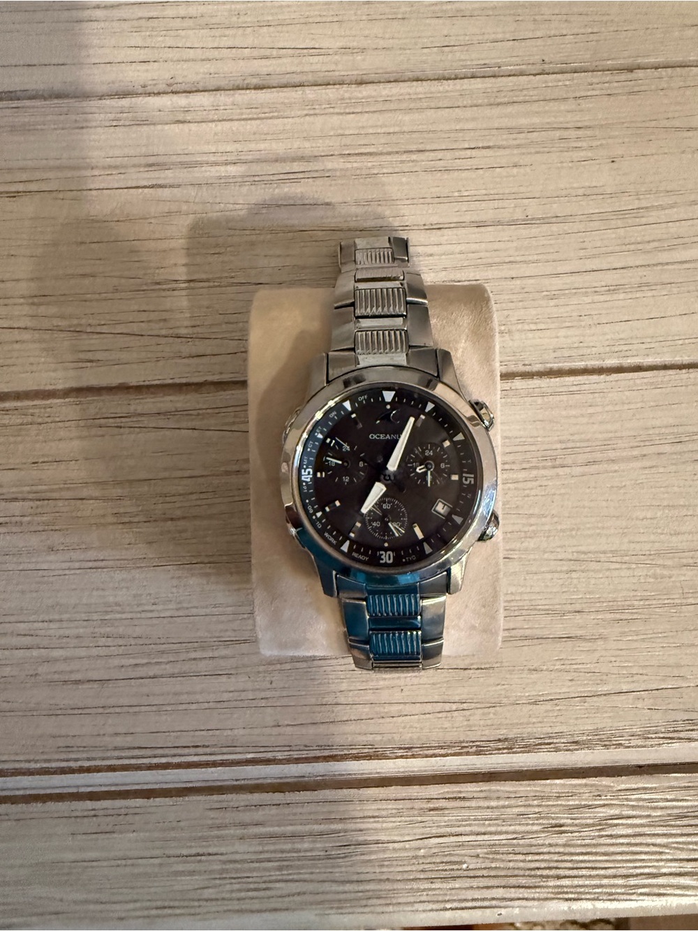 Oceanaut/Oceanus Unisex Silver-Tone Chronograph Watch